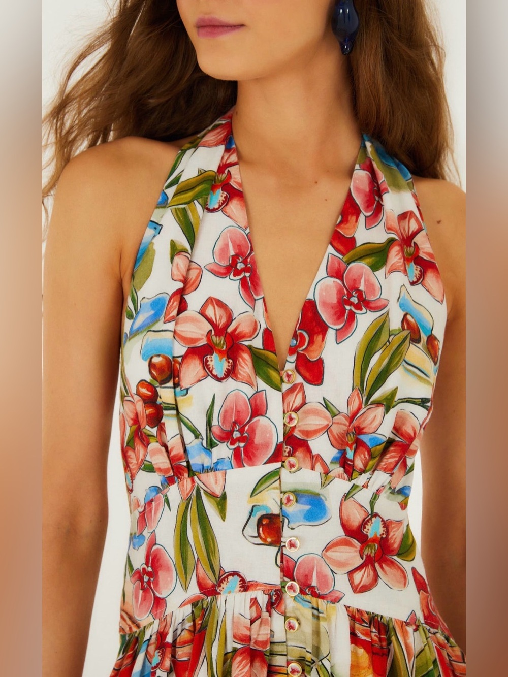 SOLD FARM Rio Cocktail Halter Maxi Dress - Picture 4 of 9